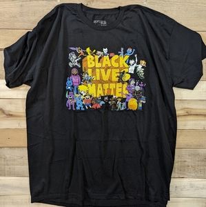 27 Artist for BLM Collab / Black Lives Matter T-Shirt Black Yellow 3XL XXXL NOS
